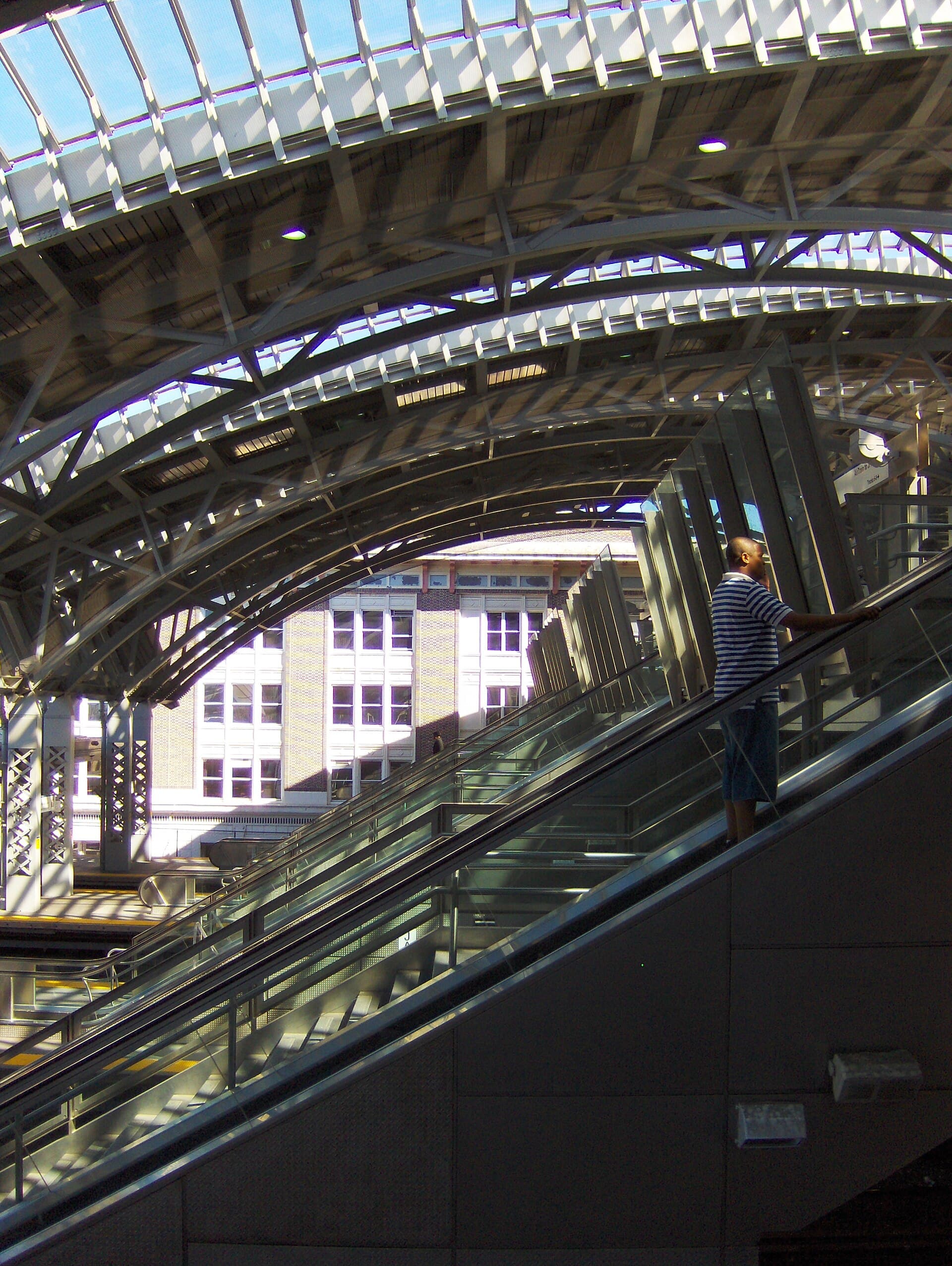 Entrance to the AirTrain JFK station at Jamaica